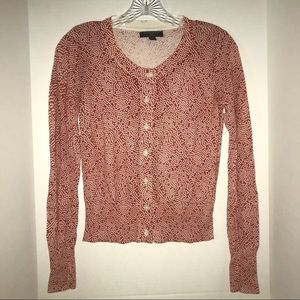 Banana Republic cardigan sweater, orange-rust